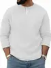Conjunto de Duas Peças Outono e Inverno Transfronteiriço para Homens, Camiseta de Manga Longa com Gola Redonda, Moletom Pulôver Estilo Preguiçoso, Camisa Base Solta para Camada Interna