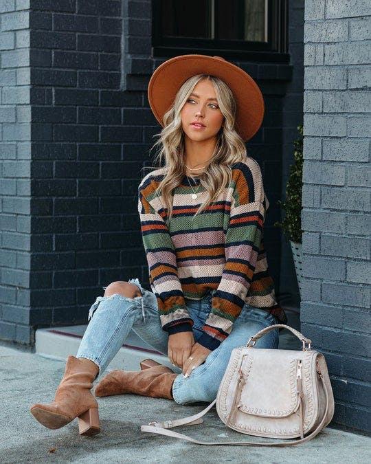 PanoramicViewsSpripedKnitSweat