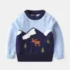 Suéter infantil atacado meninos desenho animado outono e inverno suéter bebê camisa base moda suéter coreano maré geração cabelo