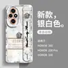 Adequado para Capa de Celular Honor 200 Capa Anti-Impacto 100pro Capa Protetora com Pulseira de Desenho Animado Cobertura Total 100 Silicone Fofo