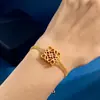 Diseño Personalidad Europea y Americana Sentido Geométrico Abstracto Cuadrado Hueco Hebilla Ots Pulsera Moda Callejera Tendencia Accesorios de Moda Nuevo Tendencia