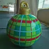 Nuevo Producto de Comercio Exterior Pelota Inflable de Navidad Adornos Navideños Pelota Luminosa Pelota Inflable Navideña de PVC Pelota Festiva Pelota Decorativa