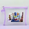 Bolsa de Armazenamento Zootopia A5 Bolsa de Maquiagem de Rede Desenho Animado Transparente Bolsa para Documentos e Papelaria Desenho Animado