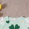 Macacão Flare Longo de Primavera e Outono para Meninas Estilo Europeu e Americano Dia de São Patrício