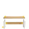 Escritorio de computadora para dormitorio, uso doméstico, escritorio de estudio rectangular, mesa simple de escritorio para juegos, escritorio largo de oficina para viviendas de alquiler