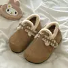 Sapatos Birkenstock Femininos de Pelúcia Totalmente Cobertos Sapatos de Pelo 2026 Inverno Novo Quente Bordados Slip-on Sapatos de Pelúcia de Algodão