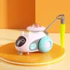 Carro de Corrida Inteligente de Gravidade para Pet Controle Remoto Brinquedo Elétrico para Gato Auto-Entretenimento Rato Penas Atiçador Brinquedo para Gato