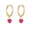 Brincos de zircônia em forma de coração de prata esterlina s925 de venda quente transfronteiriça europeia e americana, brincos femininos de personalidade de luxo leve, temperamento de moda, brincos de coração de pêssego