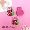 Diy Acessórios de Resina Dos Desenhos Animados Urso Morango Série Creme Gel Telefone Caso Acessórios para o Cabelo Sapato Fivela de Armazenamento Caixa Copo de Água Remendo