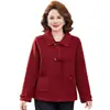 Nueva chaqueta versátil suelta para otoño e invierno de moda casual estilo chino para mujer de mediana edad, adelgazante, rejuvenecedora, talla grande