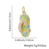 Collar de Chanclas para Mujer, Colgante de Ojo con Goteo de Aceite, Chanclas Europeas y Americanas Personalizadas, Cadena para Clavícula Incrustada con Diamantes, Accesorios Transfronterizos
