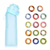 Vaso de agua con aroma, 0 azúcar, 0 calorías, 650 ml, vaso con 14 anillos de frutas saborizados, hecho de material Tritan, en stock