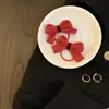 Pinza de Pelo de Lana de Gama Alta con Lazo para Mujeres en la Parte Trasera de la Cabeza, Elegante Pinza de Tiburón con Bola para el Pelo, Pinza para el Pelo Headdress de Otoño e Invierno