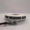 1000 piezas/rollo 0.8*4cm Rayas de Pegatina Rasca Zebra/Láser/Gris para Telecomunicaciones/Recarga/Cupón/Tarjeta de Regalo Pegatina de Etiqueta Rasca Bonus