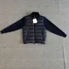 Chamarra de Algodón KuaJing Familia M Cuello Alto Parche de Punto en Mangas Corte Ajustado Versión sin Capucha Ropa de Abrigo Estilo Casual Light Old Money