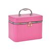 Bolsa de Maquiagem Portátil Conjunto de Três Peças Estilo Coreano Bolsa de Armazenamento Embossada Grande Capacidade para Viagem Bolsa de Armazenamento para Viagem