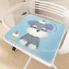 Cojín de Silla Infantil Lindo de Dibujos Animados, Cachemira Sintética, Cojín de Asiento de Felpa a Prueba de Frío, Uso en Oficina en Casa, Resistente a Manchas, Cojín para Taburete con Base Antideslizante