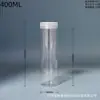 Fabricante fornece frascos de boca larga de material PET de 100ML a 400ML adequados para frascos de ração em pó para peixes e potes de máscara facial