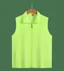 Nuevo Chaleco Color Melocotón, Chaqueta Cardigan de Color Sólido, Ropa de Trabajo, Uniforme de Grupo de Voluntarios, Personalizable con Logo, Unisex