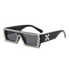 Gafas de Sol de Moda Nicho Trendy Hip Hop con Incrustaciones de Diamantes 2024 para Actuación en Escenario, Fiesta, Gafas de Sol de Fiesta para Hombres y Mujeres