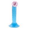 Dildo feminino pênis manual artificial ventosa pênis Mini pequeno cristal masturbação feminina utensílio para o fundo