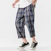 Nova coleção masculina primavera e verão 2023, moderna, vintage, solta, estilo Hong Kong, roupas masculinas e femininas, calças casuais modernas estilo chinês