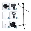 Soporte de micrófono de suelo para teléfono móvil Ksong, trípode metálico para micrófono, soporte de capacitor, agente mayorista