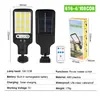 Poste de luz solar integrado transfronteiriço, luz de parede à prova d'água para exterior com sensor de movimento, iluminação de jardim e garagem, luz de pátio