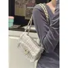 Bolsa Feminina Nova Estilo Primavera e Outono no Atacado, Pequena Bolsa de Corrente de Tweed Estilo Chanel, Bolsa de Ombro Transversal de Alta Qualidade, Pequena Bolsa Quadrada