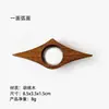 Anillo de Pulgar de Madera Maciza para Sujetar Libros al Leer, Soporte de Lectura Portátil de Madera Creativo para Una Mano