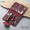 Conjunto Portátil para Casa Cortador de Unhas Tesoura de Unha Manicure Limpador de Ouvido Lixa de Unha Conjunto de Ferramentas para Manicure