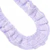 Poliéster Encaje Plisado Gasa Doble Capa Cinta de Encaje DIY Pinza para el Cabello Vestido de Muñeca Zapatos Sombreros Falda Ropa Accesorios