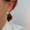 Pendientes Ovalados con Goteo de Aceite de Dos Usos Atmósfera Retro Pendientes de Gorro de Dos Usos Pequeños y Sencillos Popular en Tiktok