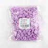 Flores Decorativas Hechas a Mano de 1 cm Cinta de Rosa Cinta de Satén Pequeña Accesorios para el Cabello DIY Mini cm Algodón Lino