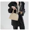 Bolso Pequeño para Mujer 2026 Nueva Moda Retro Bolso de Mano Tipo Concha Bolso Cruzado Simple Casual para Hombro Bolso de Moda para Mujer