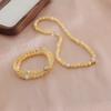 Nueva pulsera china de piedra Shoushan natural Tianshan Cui Lianpeng Ping An con hebilla de cristal, pulsera de dopamina de doble capa con nicho