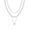 Aliexpress Novo Estilo Pérola Simples Versátil Múltiplas Camadas Pingente Borboleta Colar Design Pérola Corrente Clavícula Ossos de Cobra