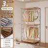 Armario abierto para dormitorio de casa, vestidor, estantería metálica de pie, nuevo armario colgante combinado estilo japonés