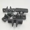 Abrazadera de tubo de doble agujero de 8 mm, abrazadera de fijación de alambre, gancho para cesta de condimentos de cocina, clip para alambre, clip para alambre, trípode, clip fácil de quitar