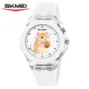 Reloj de Cuarzo Time Beauty Caja Transparente Moda para Mujer Reloj de Cuarzo Impermeable Reloj para Mujer Simple Reloj para Estudiante Hombre