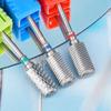 Removedor de Uñas Cabeza de Pulido de Uñas de Acero de Tungsteno Cabeza de Dientes Cruzados Diente Biselado Removedor de Uñas Superficie Herramienta de Pulido de Uñas de Acero de Tungsteno Broca