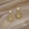 Pendientes de Metal Geométricos Retro con Aguja de Plata S925 para Mujer, Diseño de Nicho, Pendientes de Alta Gama, Lujo Accesible, Pendientes Atmosféricos al Mayoreo