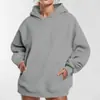 Sudadera con capucha de estilo europeo y americano, con forro polar, hombros caídos, para Otoño e Invierno 2025, corte holgado, venta a bajo margen y alto volumen del fabricante, en stock