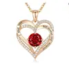Collar de explosiones europeo y americano para mujer oro rosa plata moda colgante OL collar joyería de personalidad de alta gama venta al por mayor
