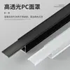 Luz Lineal Ranura de Aluminio Perfil de Luz Lineal Montado en Superficie de Aluminio con Forma de U Ranura para Tarjeta Techo de Sala de Estar Aleación de Aluminio Ranura de Luz