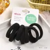 Elásticos de Cabelo Estilo Coreano Embalados em Cartão com Código de Barras, Acessórios de Cabelo para Supermercado para Mulheres, Elásticos de Cabelo Espessos de Alta Elasticidade, Anéis de Cabelo Sem Marcas, Elásticos para Rabo de Cavalo Alto