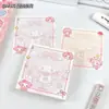 Cute Bloc de notas cuadrado My Melody, Bloc de notas de página colorida, Notas adhesivas cuadradas, Bloc de notas de conveniencia para estudiantes de alto valor estético, Producto de comercio exterior