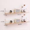 Estante de Pared sin Taladro, Panel Divisor de Pared, Decoración de Pared junto a la Cama, Estante de Madera Colgante para Dormitorio, No se Necesita Almacenamiento