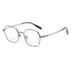 Marco de titanio 98581 polígono 50 liso versátil para hombre disparo callejero mujer estudiante gentil tendencia de moda gafas al por mayor