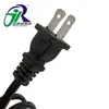 Fabricantes fornecem cabo de alimentação Americano de dois pinos SPT 2 * 18AWG com plugue Americano polarizado e não polarizado para uso doméstico